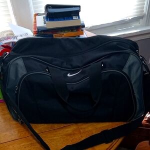 Nike Black and Gray Duffel Bag